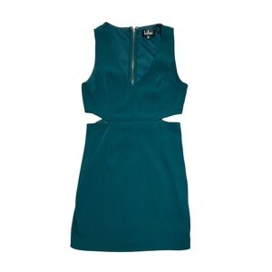 Lulus Teal Cutout Bodycon Mini Dress | Medium